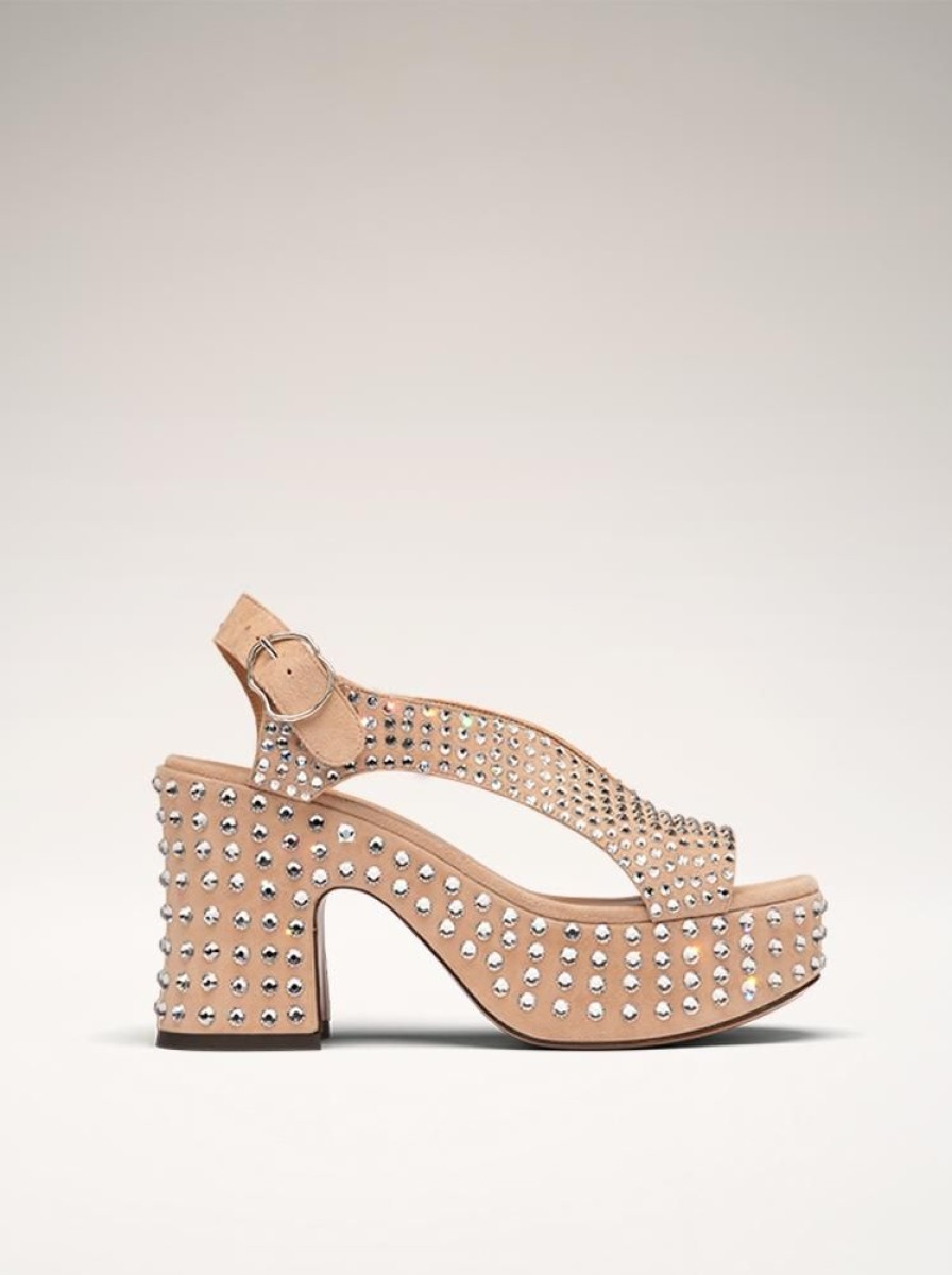 Novelties Nomasei | Taxi - Sandals - Nude Crystal