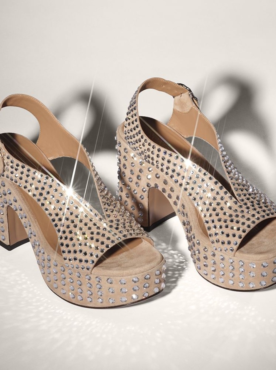 Novelties Nomasei | Taxi - Sandals - Nude Crystal