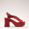 Shoes Nomasei | Taxi - Sandals - Embossed Red