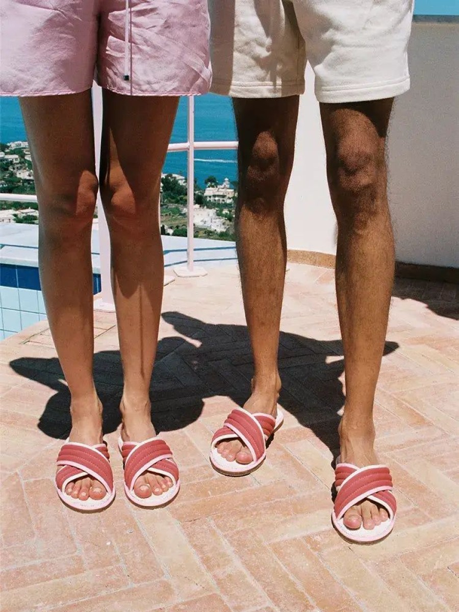 Sandals And Mules Nomasei | Hotel De La Plage X Il Capri Hotel Unisex Mules Pink