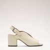 Shoes Nomasei | Baghera - Sandals - Embossed Pompeii White