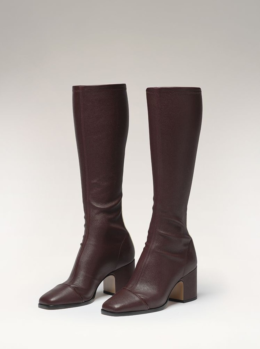 Shoes Nomasei | Twist - Boots - Aubergine Burgundy