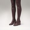 Stretchline Nomasei | Whisper - Over The Knee Boots Burgundy