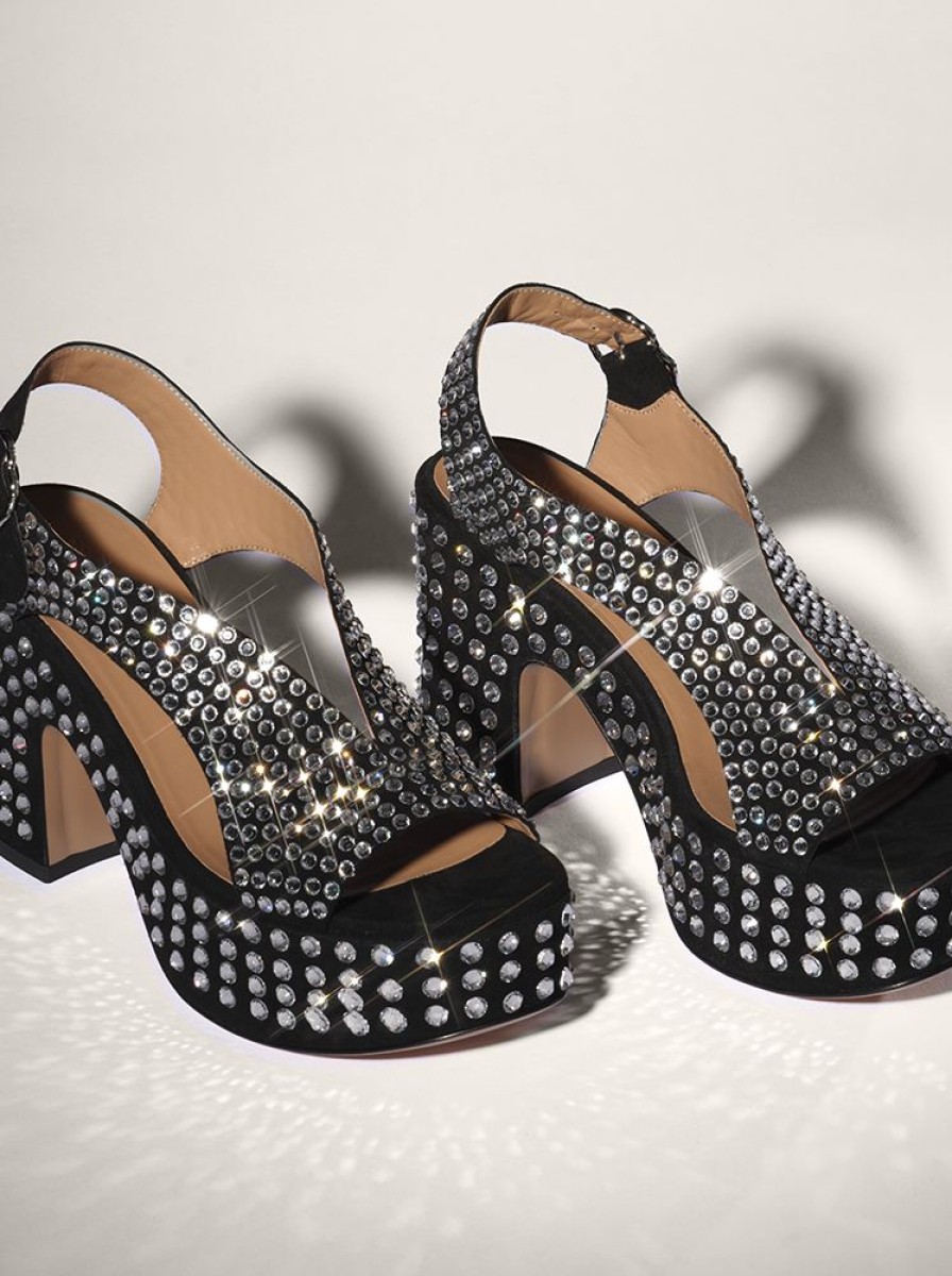 Sandals And Mules Nomasei | Taxi - Sandals - Black Crystal