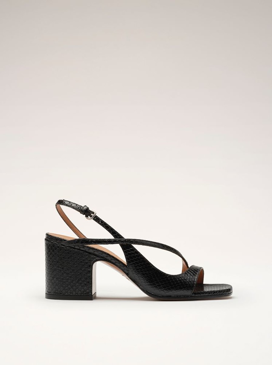 Sandals And Mules Nomasei | Venus - Sandals - Embossed Black