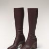 Stretchline Nomasei | Twist - Boots - Aubergine Burgundy