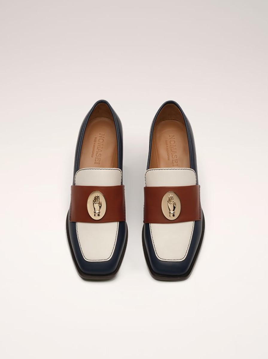 Moccasins And Derbies Nomasei | Nono - Loafers - Tricolore Navy