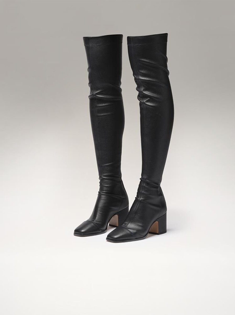 Shoes Nomasei | Whisper - Over The Knee Boots Black