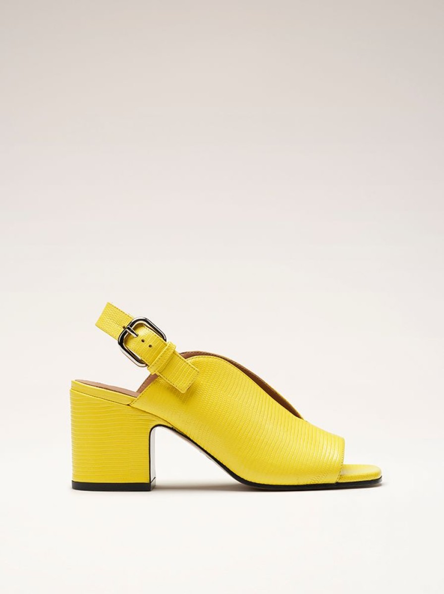 Shoes Nomasei | Baghera - Sandals - Embossed Yellow