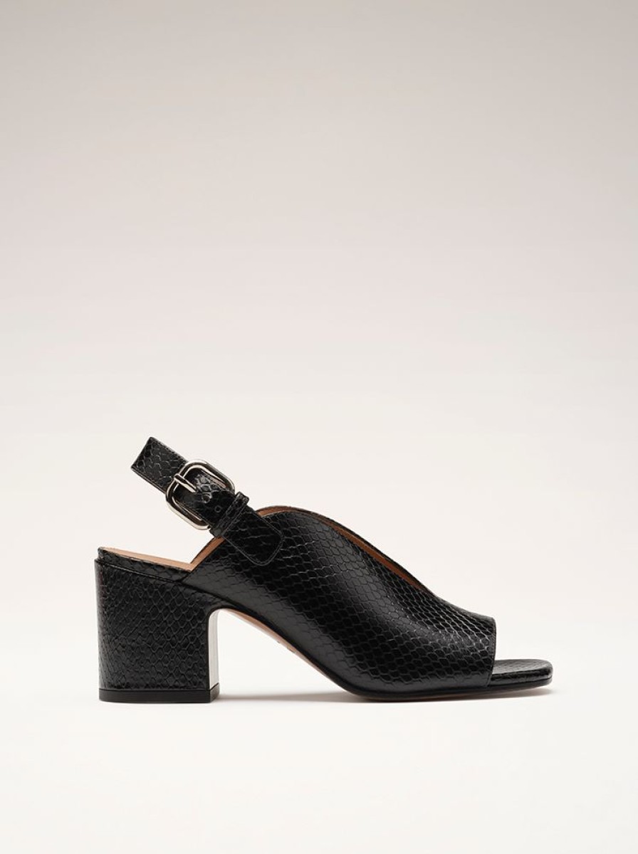 Sandals And Mules Nomasei | Baghera - Sandals - Embossed Black