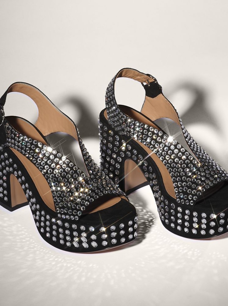 Shoes Nomasei | Taxi - Sandals - Black Crystal