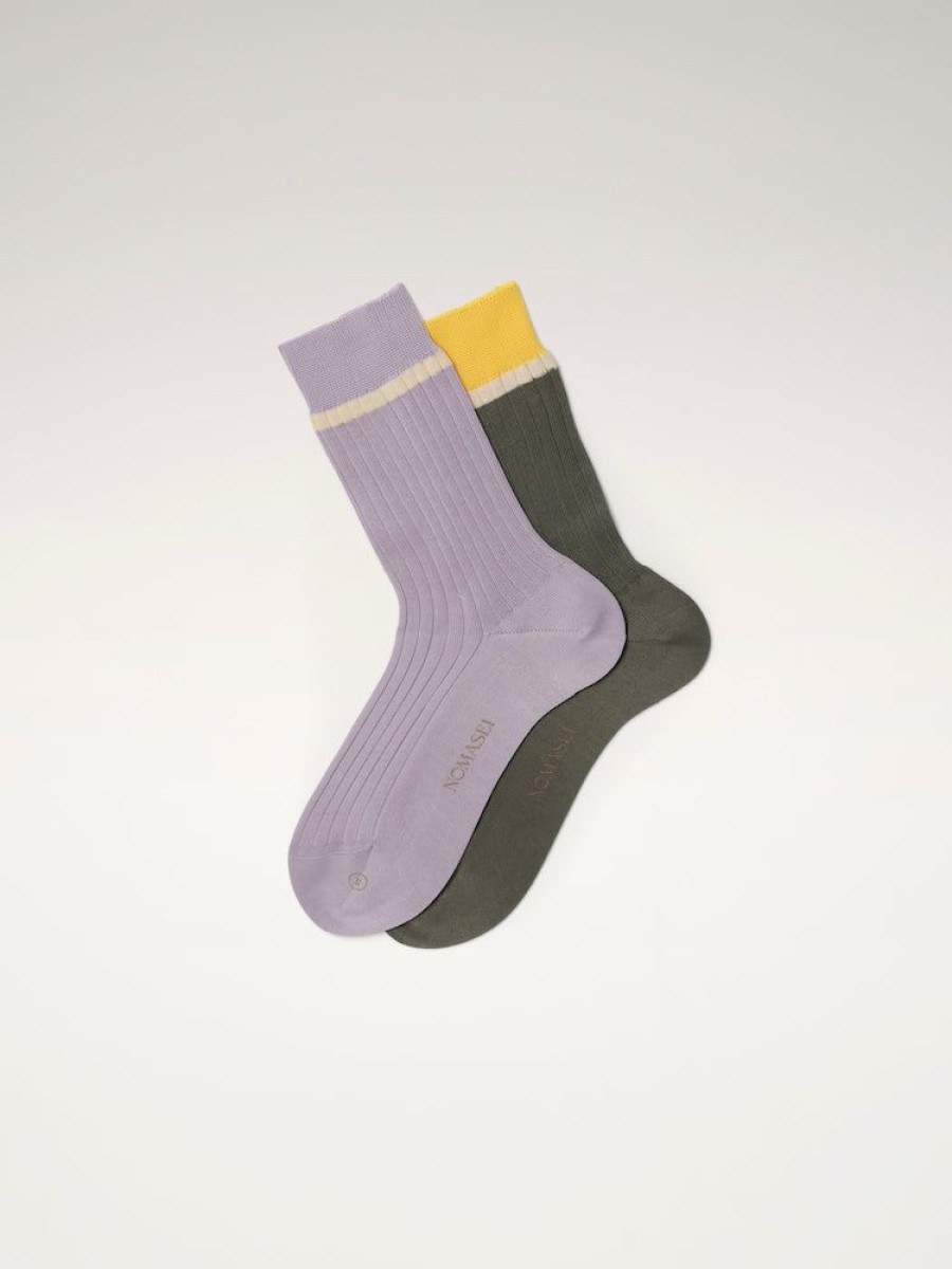 Novelties Nomasei | Socks - Pack Of 2 - Lilac / Khaki