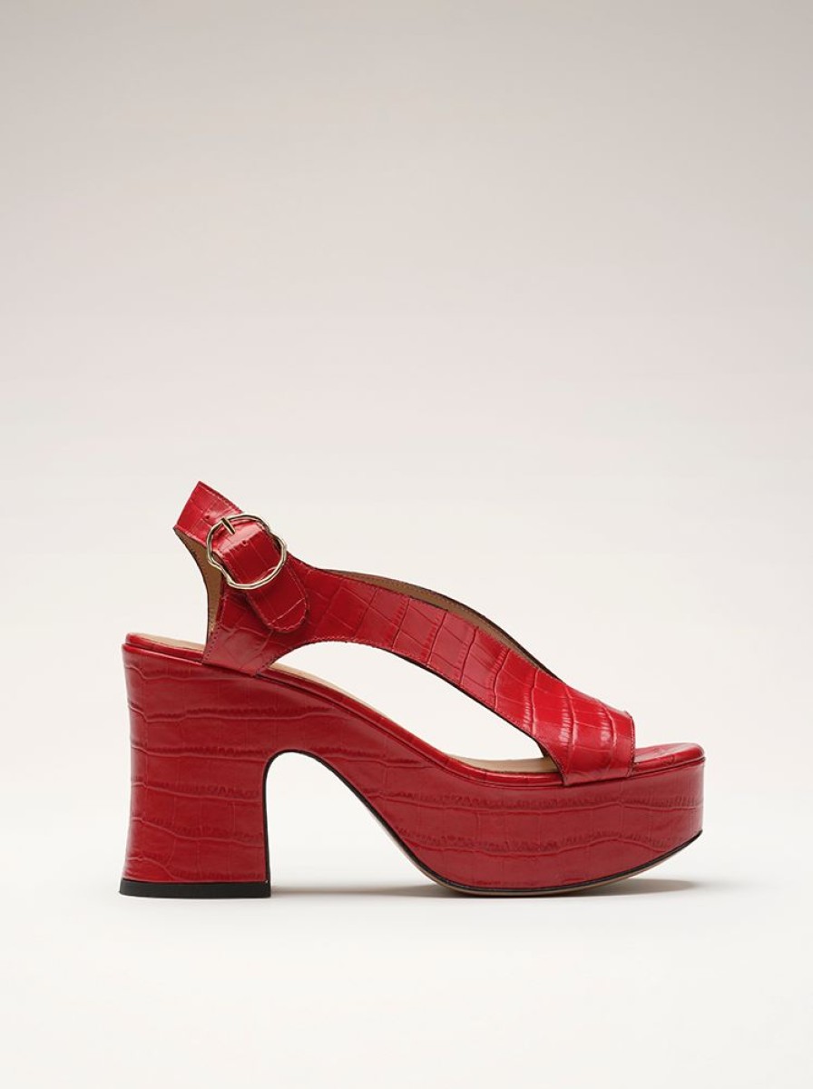 Sandals And Mules Nomasei | Taxi - Sandals - Embossed Red