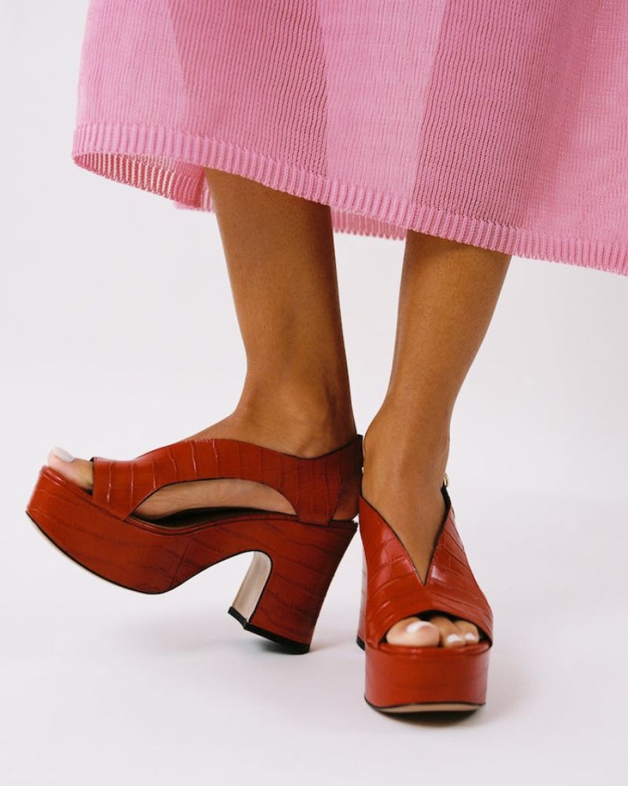 Sandals And Mules Nomasei | Taxi - Sandals - Embossed Red