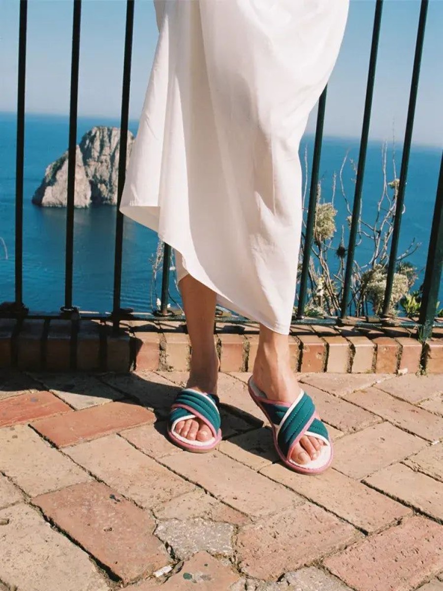 Shoes Nomasei | Hotel De La Plage X Il Capri Hotel - Unisex Mules Blue