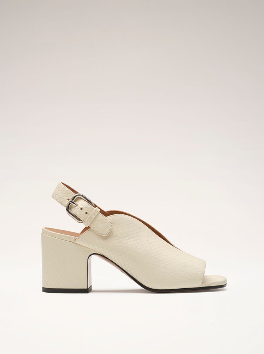 Sandals And Mules Nomasei | Baghera - Sandals - Embossed Pompeii White